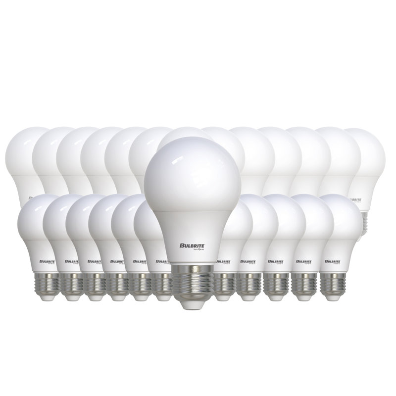 Ampoule A19 8,5 watts non-à intensité variable avec finition givrée et culot moyen E26, 750 lumens Bulbrite