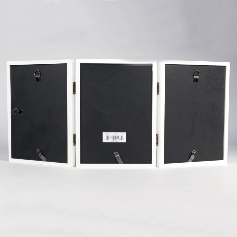 Cadre photo Smethwick Trio, 5 po x 7 po, Blanc satiné