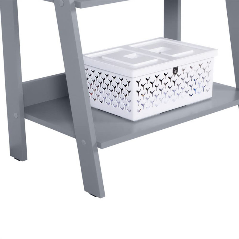 Mercerville 135cm H x 61cm W Bookcase, Grey