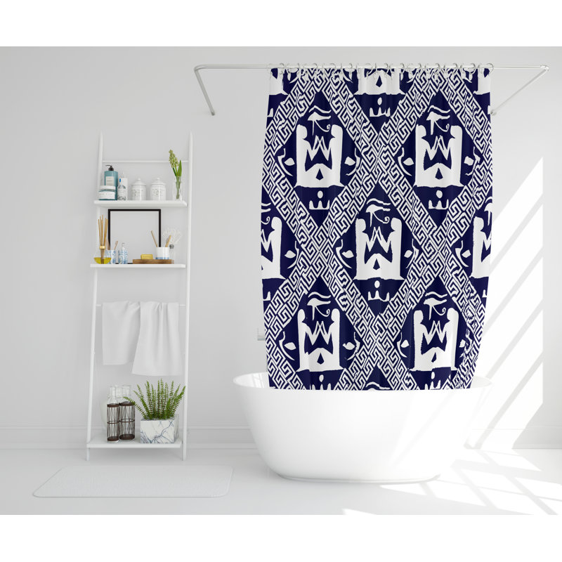 Stenkil Polyester Shower Curtain Set, 168cm H x 168cm W