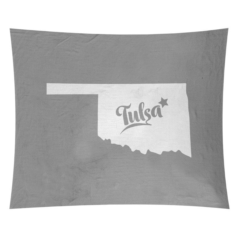 Tapisserie Tulsa Oklahoma, H 27,5 po x l 37,5 po, Gris
