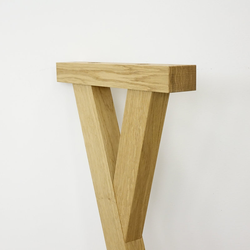 Emmy Oak Solid Wood Dining Table, Natural Oil, 76cm H x 200cm L x 90cm W