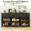 Grand buffet 71 po avec 3 tablettes réglables et 3 grands tiroirs-492798727