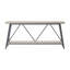 Très longue table de canapé avec tablettes de rangement à deux niveaux, idéale pour les couloirs, les salons, les vestibules et les entrées, offrant beaucoup de rangement et une fabrication robuste-337662191