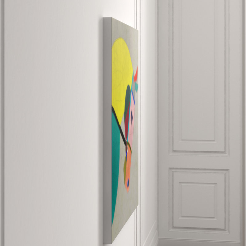 Neo Stallion Print by Emma Brooks, 50" H x 40" W x 1.5" D, Glass Coat