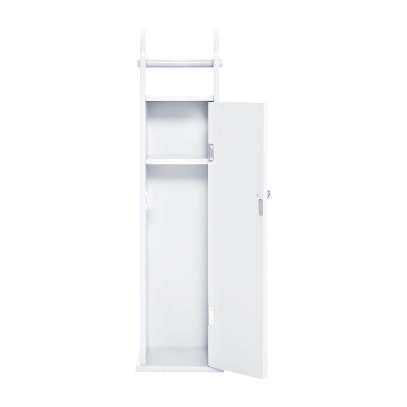 Rosas Free Standing Toilet Paper Holder, White