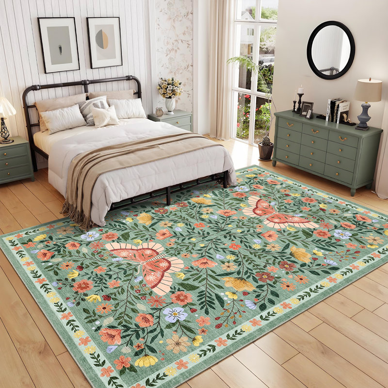 Tapis lavable à la machine Farmhouse, Rectangle 10 pi x 13 pi