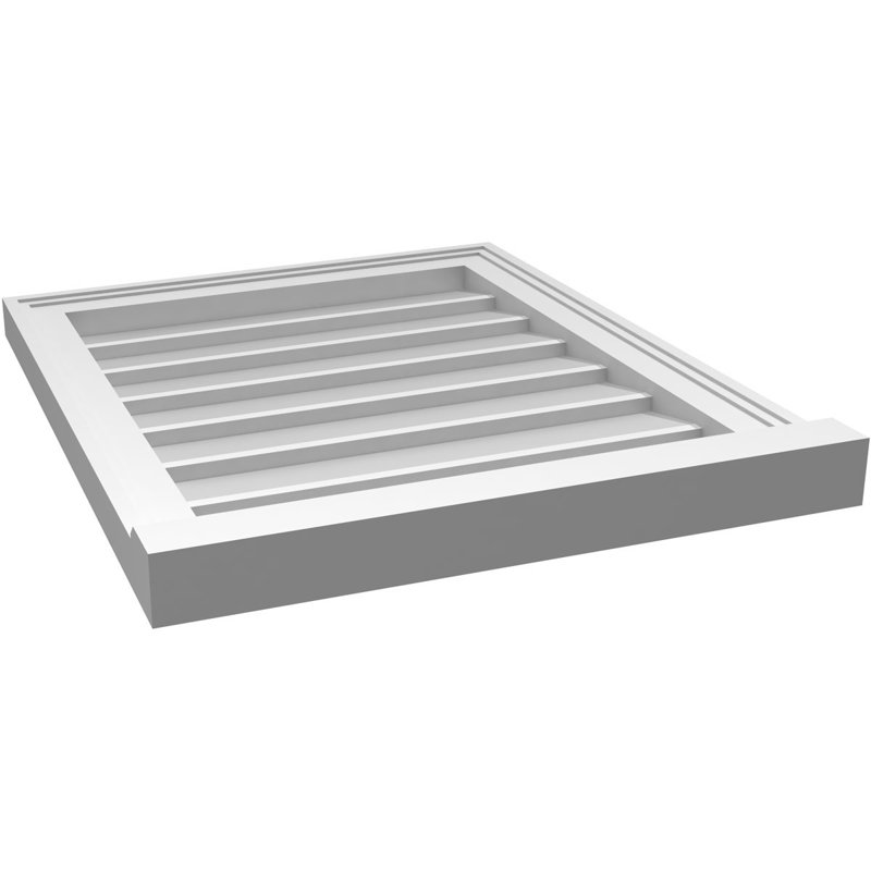 Cadre de seuil Brickmould, brun clair apprêté, H 24 po x l 20 po x P 2 po
