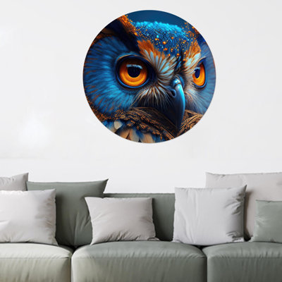Décoration personnalisée hibou idéal pour grand-mère avec verre trempé avec cadeau d'amant de hibou et art mural en verre unique pour la décoration intérieure