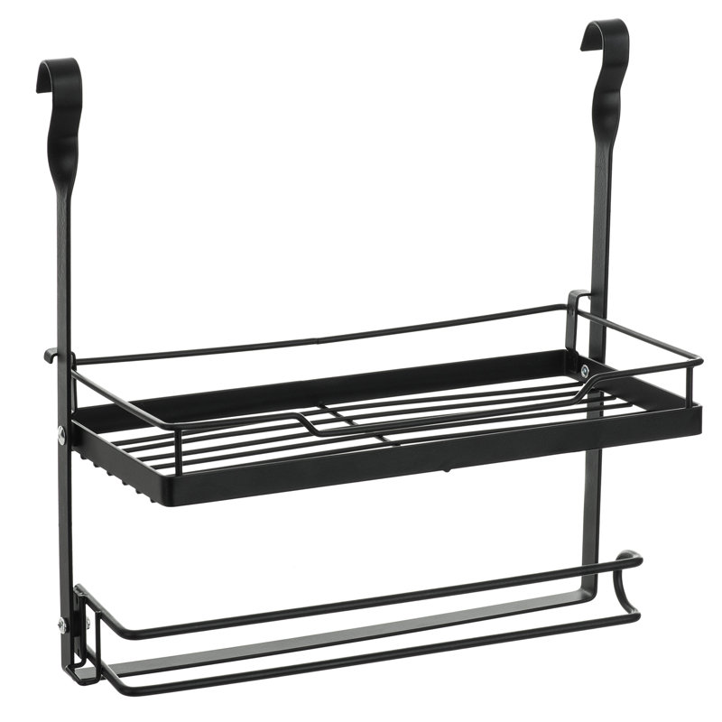 Woodside Cabinet Shelving Rack, Black