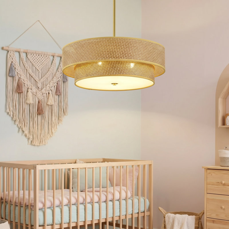 Lampe tambour moderne Boho