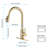 Pull Out Spray Kitchen Faucet, Brushed Gold Design, Stainless Steel, 360 Rotating Nozzle, Corrosion & Rust Aspect-1657719549
