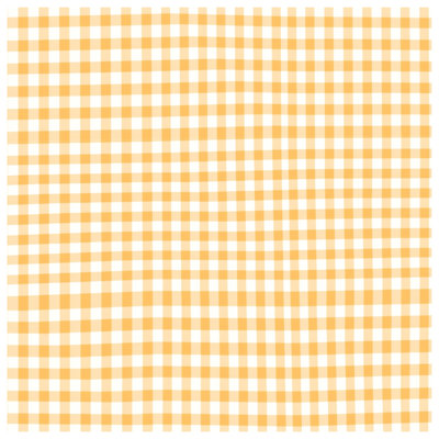 Orange White Gingham Bath Mat