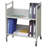 43.75'' H x 34.5'' W Book Cart with Wheels