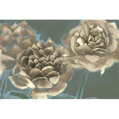 White Blue Flower - Wrapped Canvas Art Prints