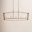 Luminaire suspendu linéaire 5 lumières Olive-574054103