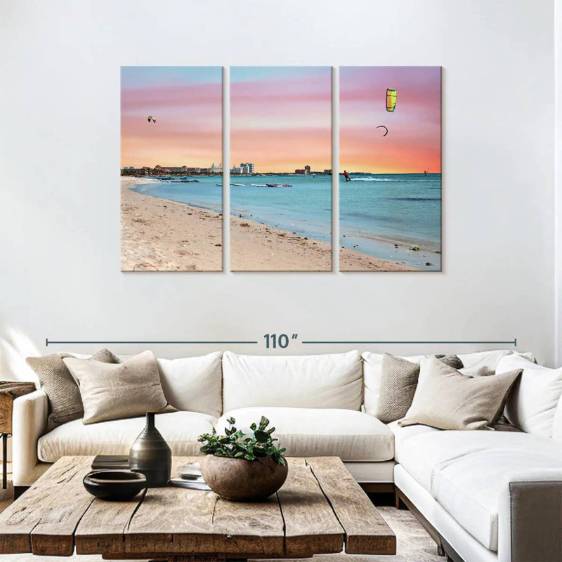 Gillard Sunset At Palm Gillard Aruba, 48" H x 74" W