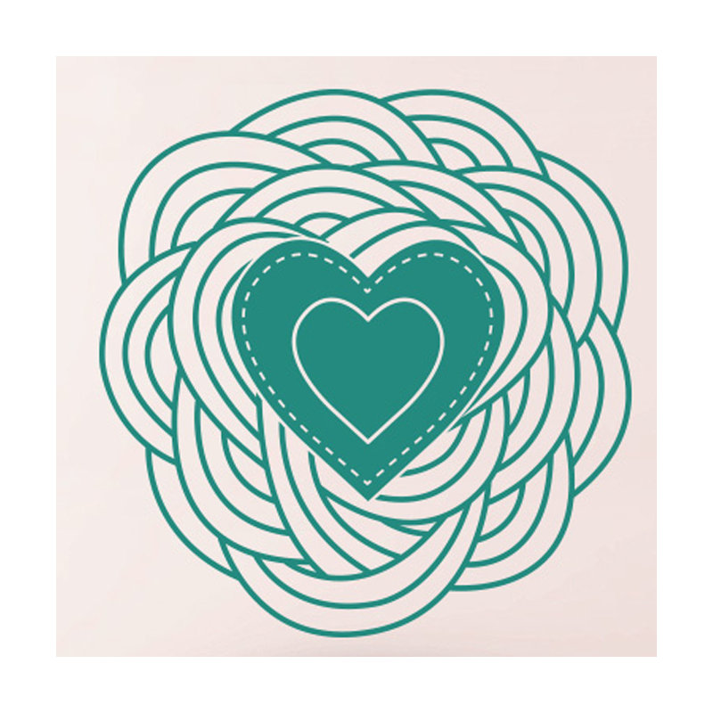 Abstract Wall Decal, Aqua Green