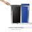 Simplehuman 35 L / 9.3 Gallon Dual Compartment Under Counter Kitchen Cabinet Pull-Out Recycling Bin Trash Can