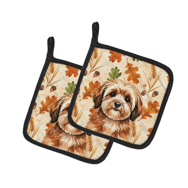 Paire de porte-casseroles Sable Havanais Heirloom Fall