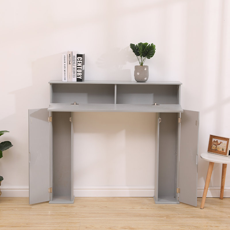 Escobar Wood Fireplace Surround, Grey