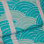 Coussin de chaise longue flottant pour piscine avec repose-tête double, turquoise
