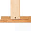 Base de lit plateforme en bois avec tête de lit