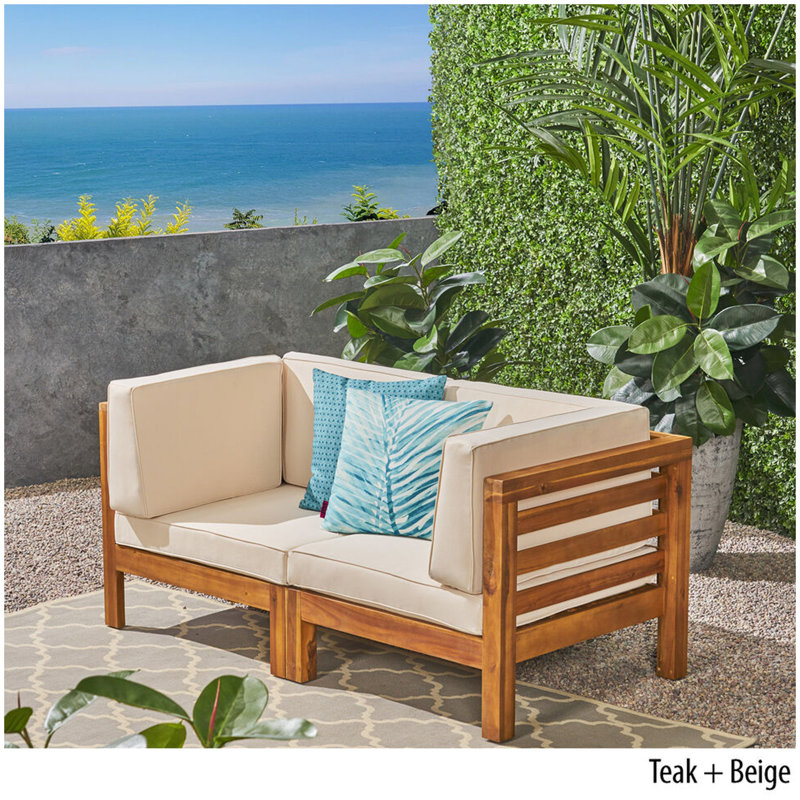 OANA 2-Piece LOVE SEAT SET, BEIGE