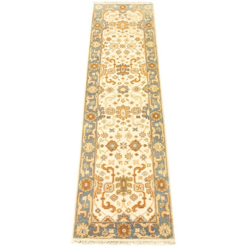 Tapis de couloir en laine noué à la main de conception unique noué à la main New Age 2 pi 6 po x 9 pi 11 po Tapis décoratif