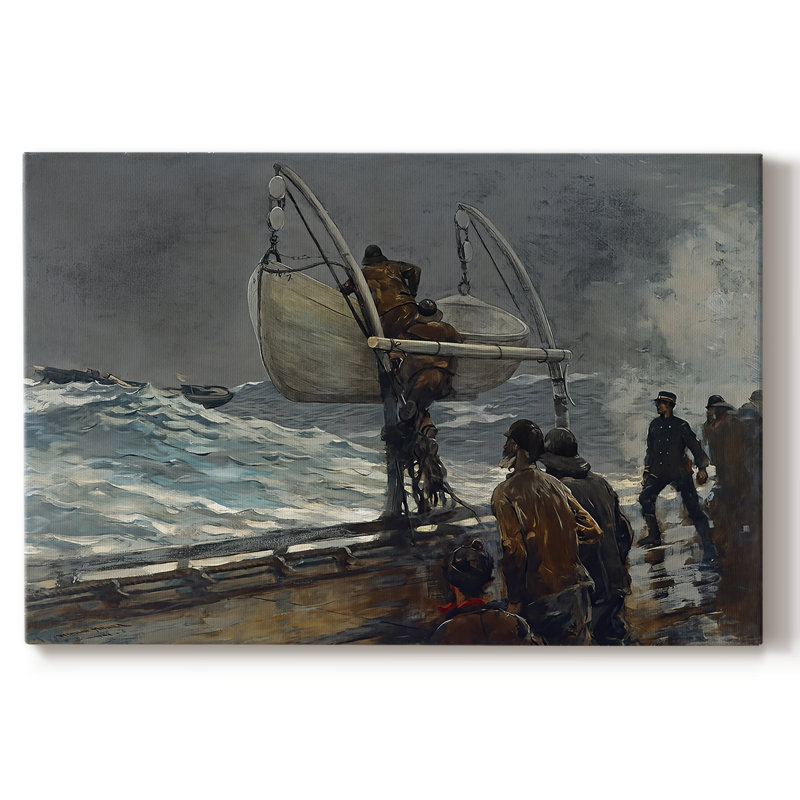 Signal of Distress-Winslow Homer-Toile tendue avec châssis-1890, 18 x 27