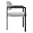 Elio Barrel Fabric And Metal Dining Chair-109758055