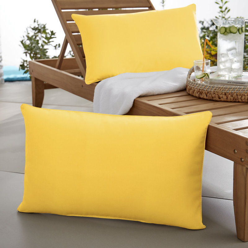 Coussin Selene, 13 po x 20 po, Jaune