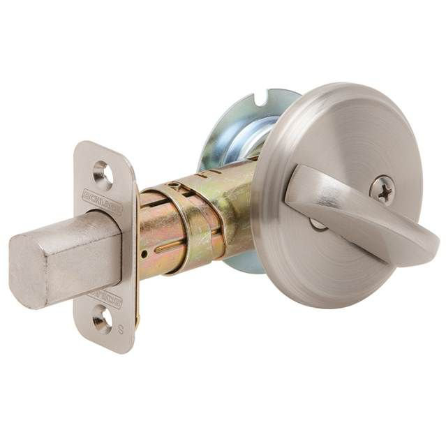 Boulon de porte commercial, Nickel satiné, Oui