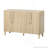 4-Door Wood Sideboard Cabinet with Storage and Adjustable Shelves-113888962