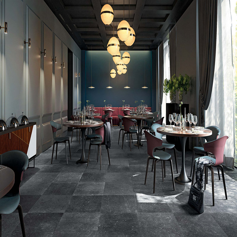 Blues 24 in. x 24 in. Distressed and Glazed Porcelain Tile, Ego