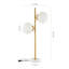 Lampe de table dorée