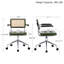Chaise de bureau pivotante en similicuir Ayris-2021555489