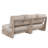 Roomfitters Outdoor Acacia Wood Lazy 3 Seater Sofa with Cushions, Antique Grey-50858835
