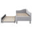 Twin Size Daybed With Pop Up Trundle, Linen Upholstered Day Bed Frame With Wood Slats,Extendable Trundle Bed,Twin To King Design-1014872335