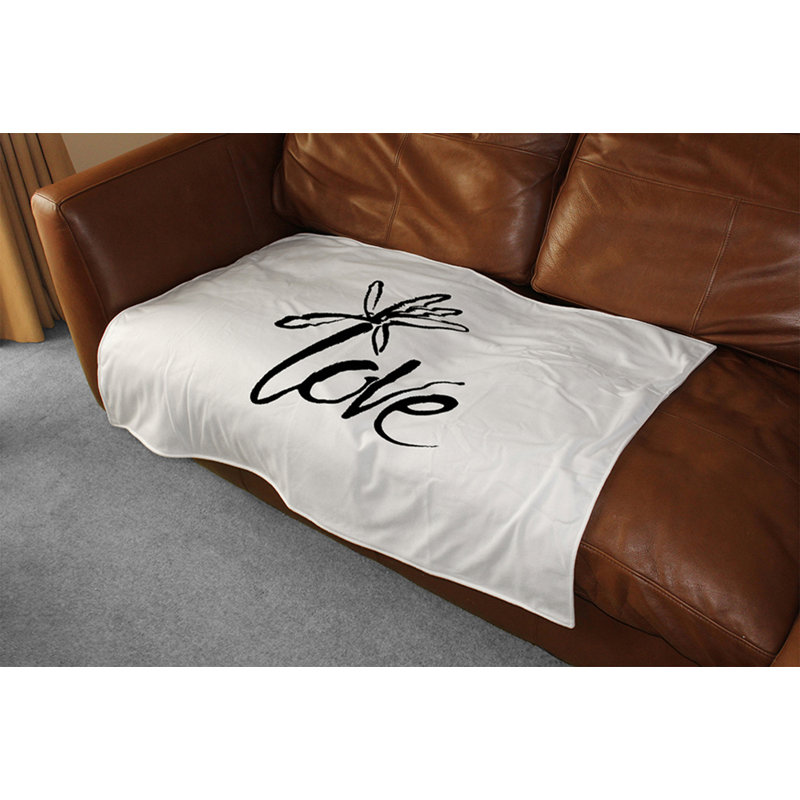 Couverture Love type, 65 po x 80 po
