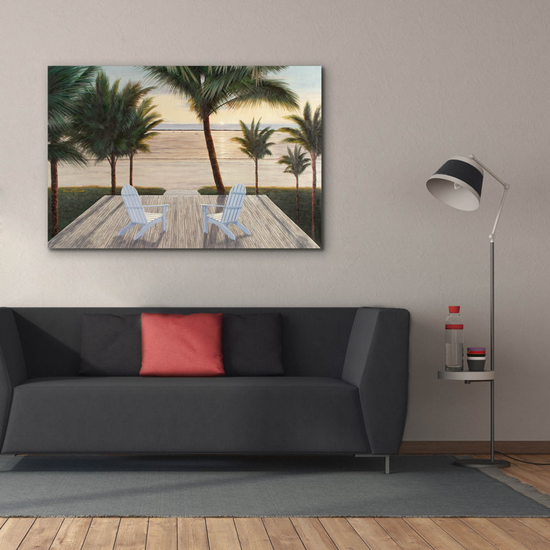 «Palm Beach Retreat» par Diane Romanello, H 40 po x l 60 po x P 1,5 po