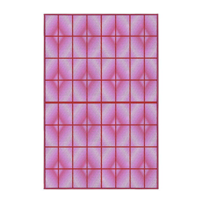 Tapis de zone mauve à motifs, Rectangle 5 pi x 7 pi