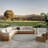  Courtyard 5' x Round Black White Modern Rug-125781490