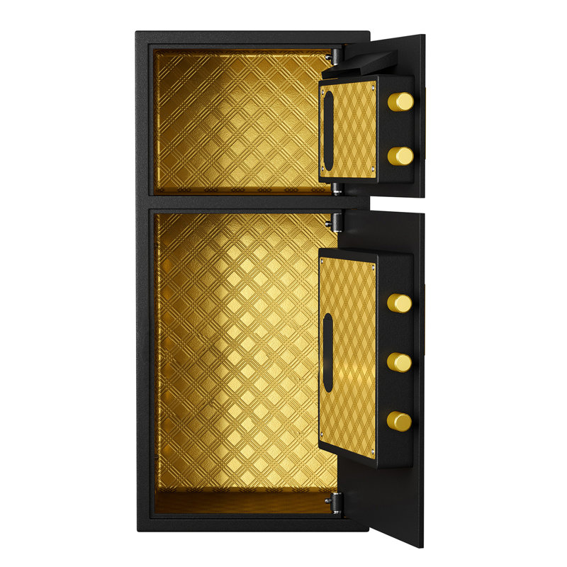 , Coffre-fort imperméable avec double alarme - 5,0 pieds cubes pour la maison, le bureau, la fonction de code caché de l'hôtel, la double porte, l'intérieur à grande capacité à jetons imperméable, la porte