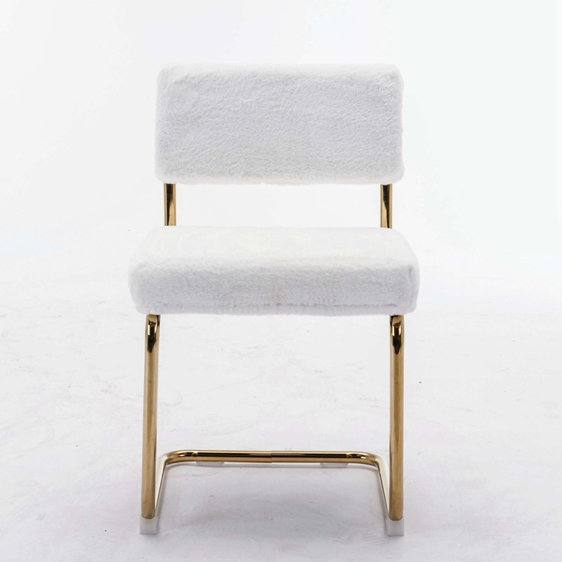 Lional 20'' H Upholstered Side Chair, White