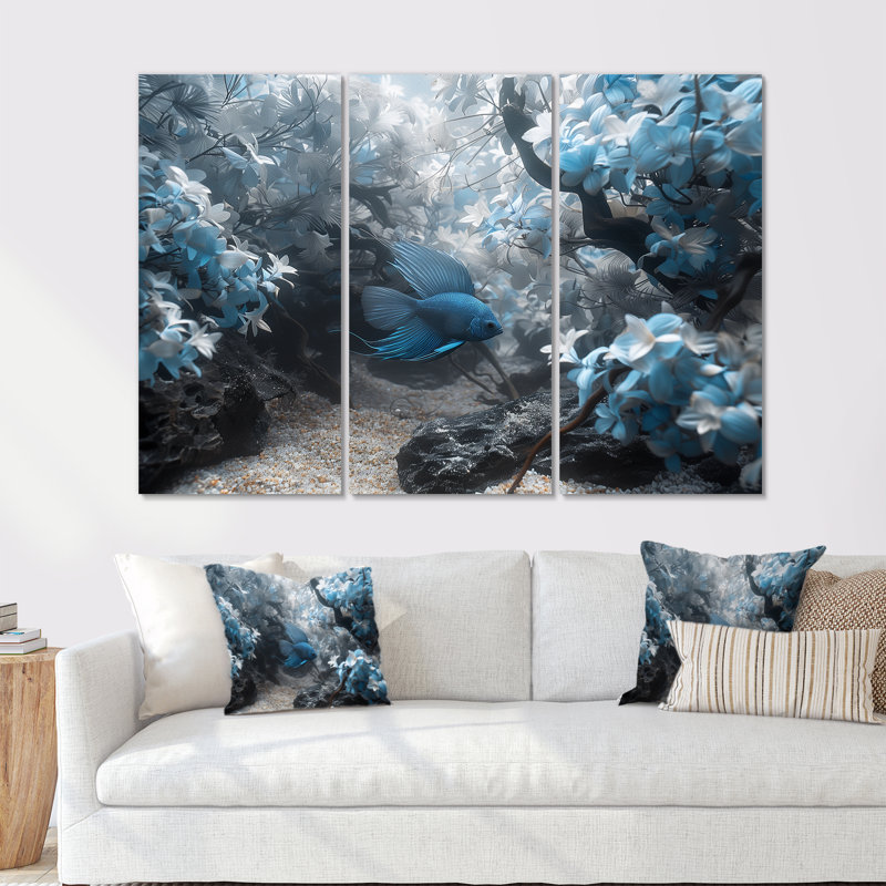 Ensemble de salon Sartell - Aquariums, Sans cadre, H 40 po x l 60 po