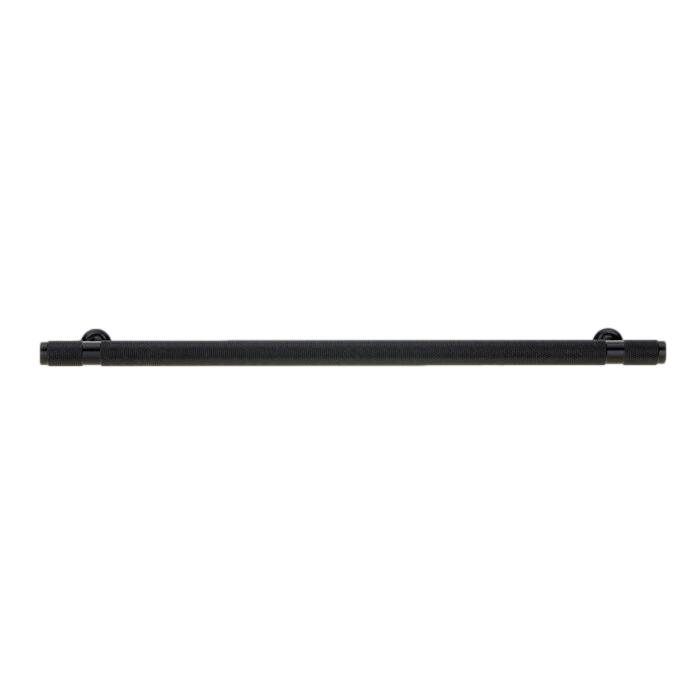 Matte Black Rivet Bar Pull, 12 3/5"