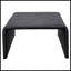 Table basse carrée en rotin noir tissé-130006071