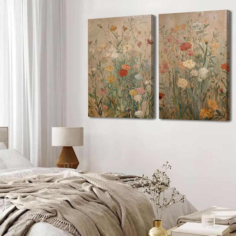 2 Piece Wrapped Canvas Print, 60 cm H x 80 cm W