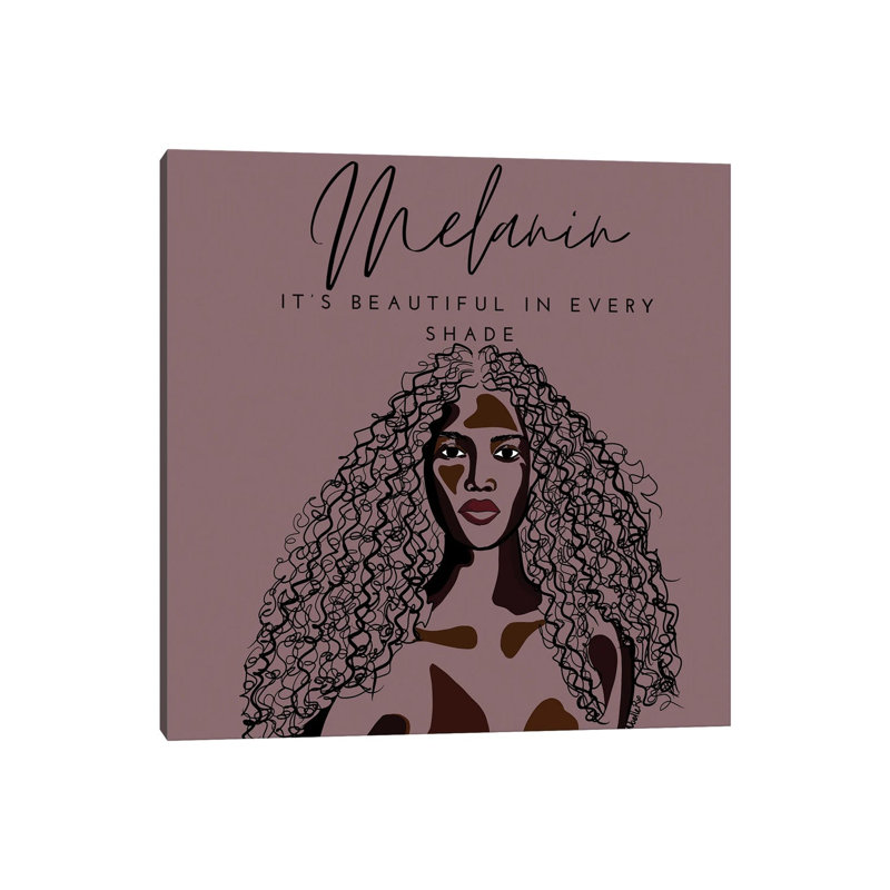 Melanin III by NoelleRx - Gallery-Wrapped Canvas Giclée on Canvas, 30.48 cm H x 30.48 cm W, Wrapped Canvas
